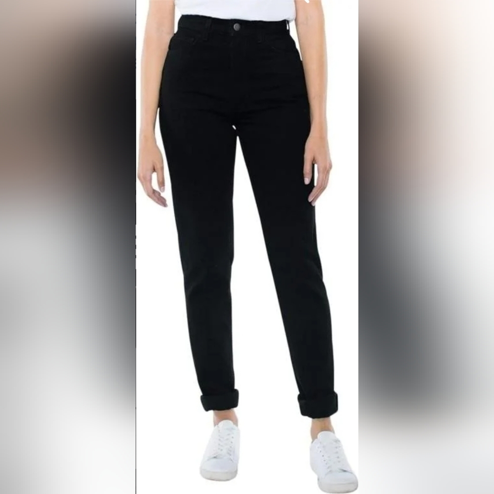 NWT American Apparel Women's Black High-Waist Jean